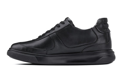 CALTO - J2200 - 2.6 Inches Taller (Black/Black Sole) - Lightweight Nappa Sneakers