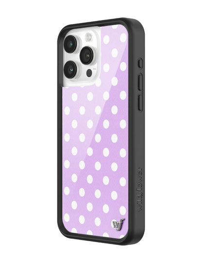 Polka Dot | Lavender and White iPhone Case