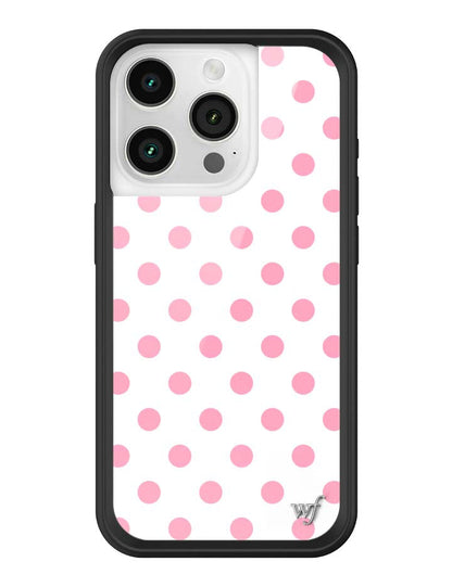 Polka Dot | White and Pink iPhone Case