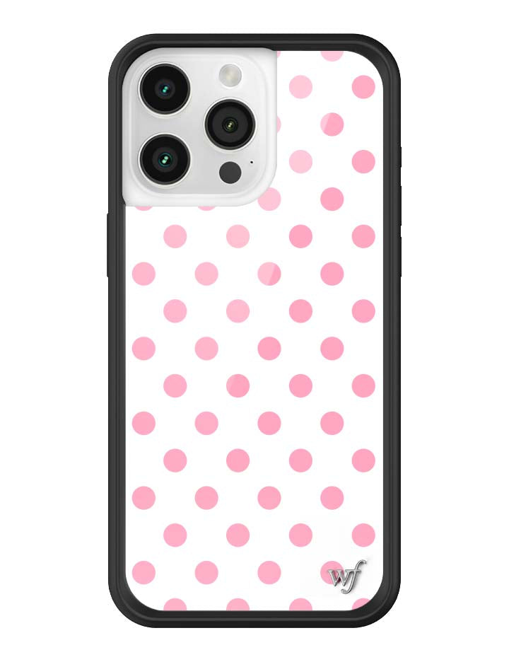 Polka Dot | White and Pink iPhone Case