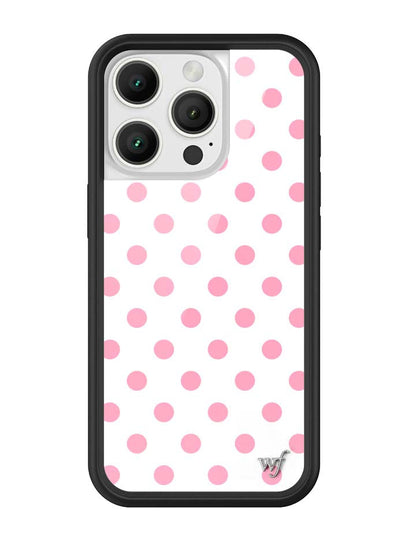 Polka Dot | White and Pink iPhone Case