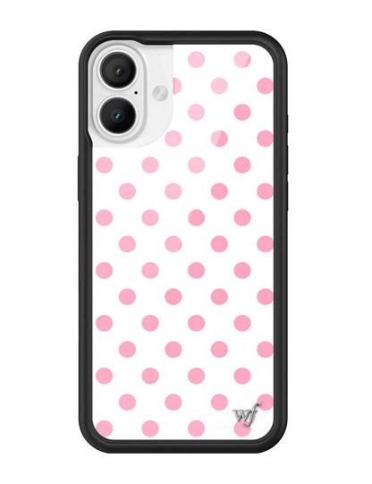 Polka Dot | White and Pink iPhone Case