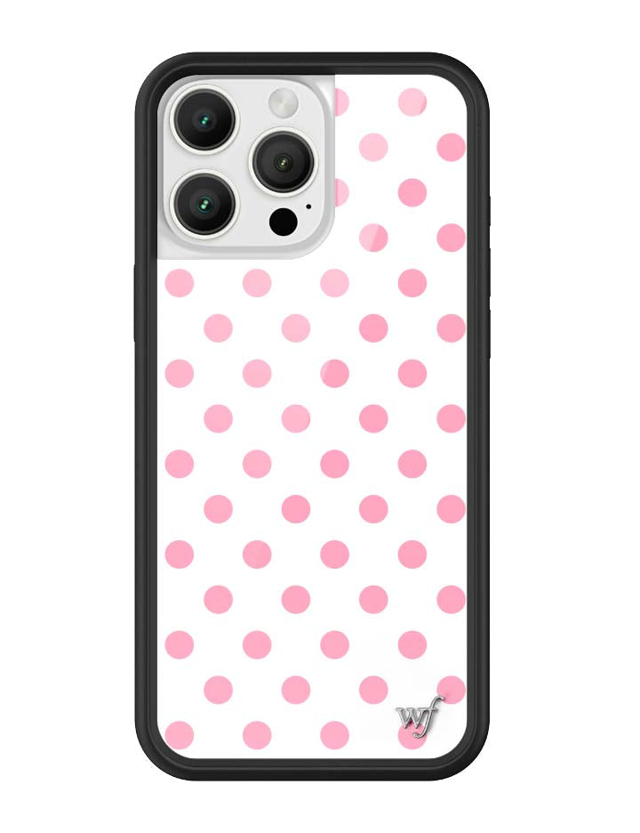 Polka Dot | White and Pink iPhone Case