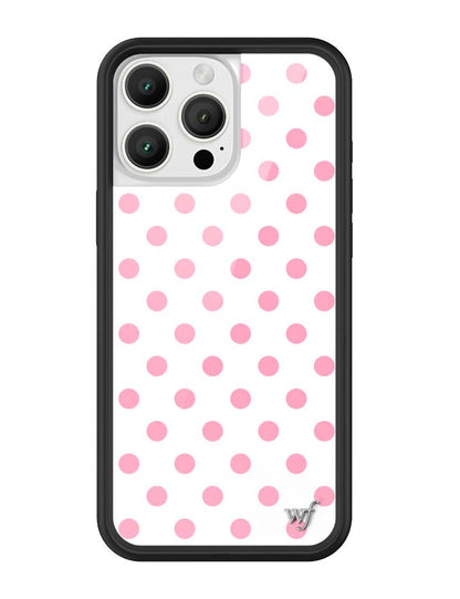 Polka Dot | White and Pink iPhone Case