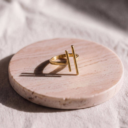 Double Parallel Bar Ring | Mazu