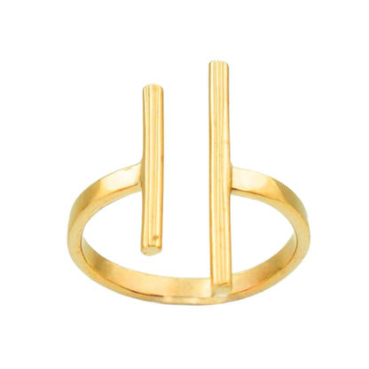 Double Parallel Bar Ring | Mazu