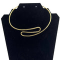 Spiral Cuff Brass Choker Necklace for Women | Milele