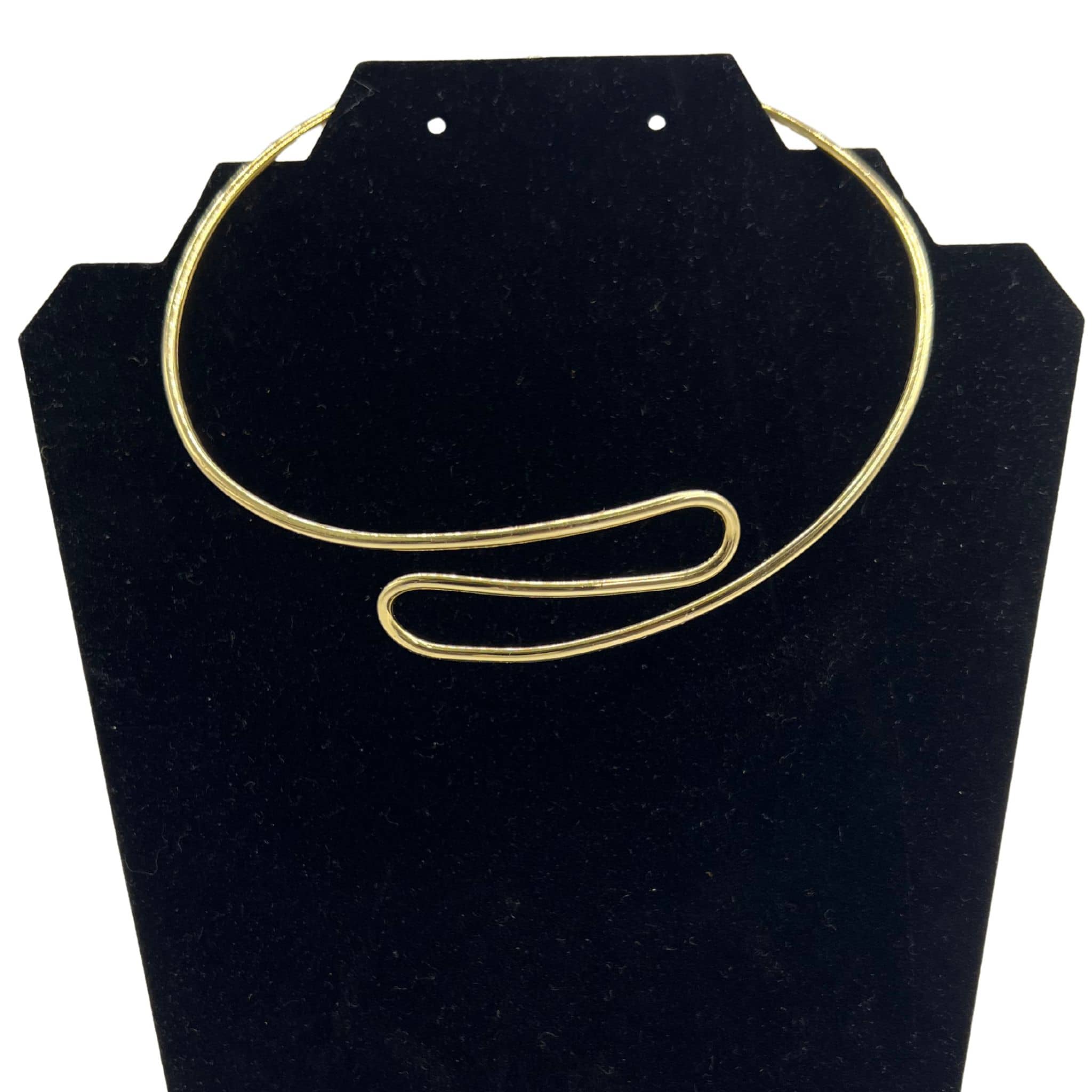 Spiral Cuff Brass Choker Necklace for Women | Milele