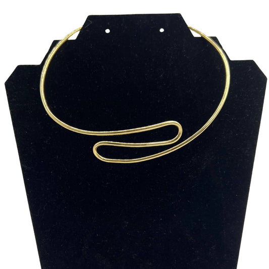 Spiral Cuff Brass Choker Necklace for Women | Milele