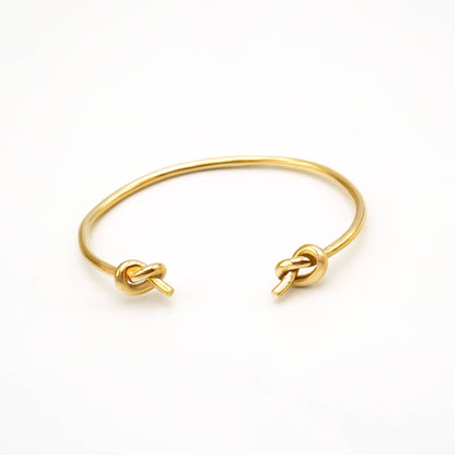 Double Knot Brass Cuff Bracelet | Mji
