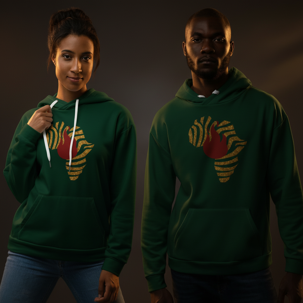 "Lit from the Continent" Unisex Hoodie