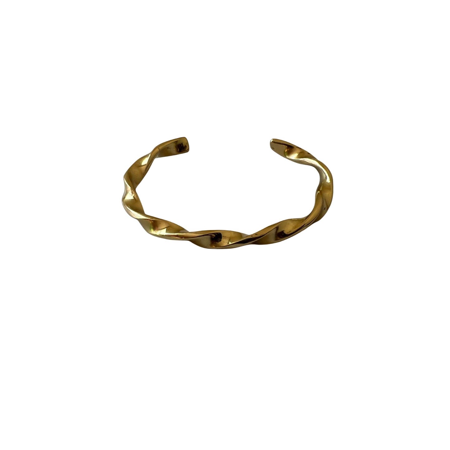 Twisted Brass Cuff Bracelet | Nani