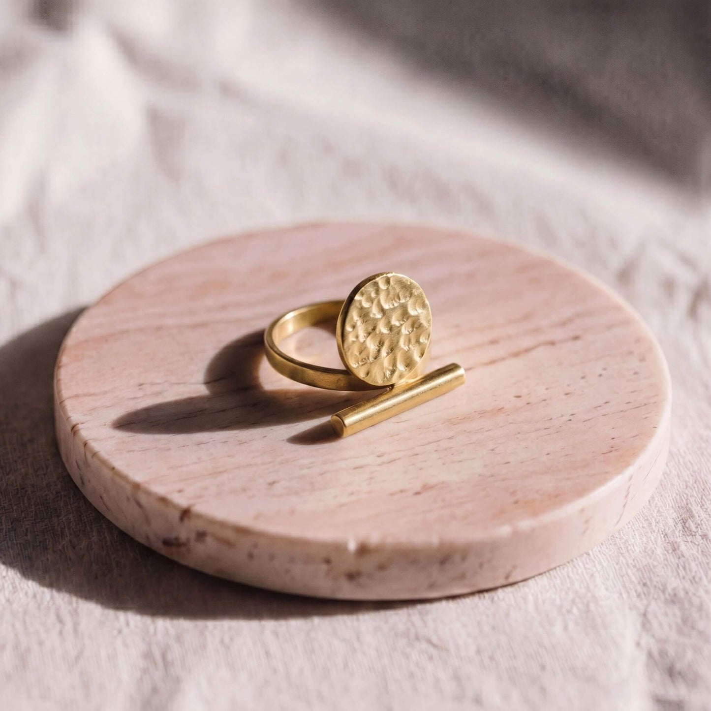 Hammered Open Ring | Nuru