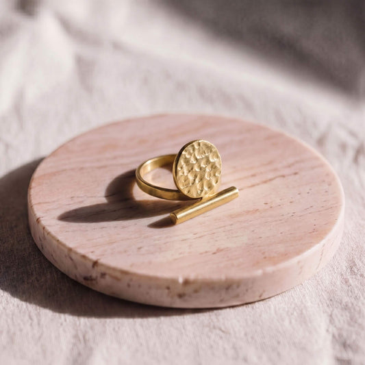Hammered Open Ring | Nuru