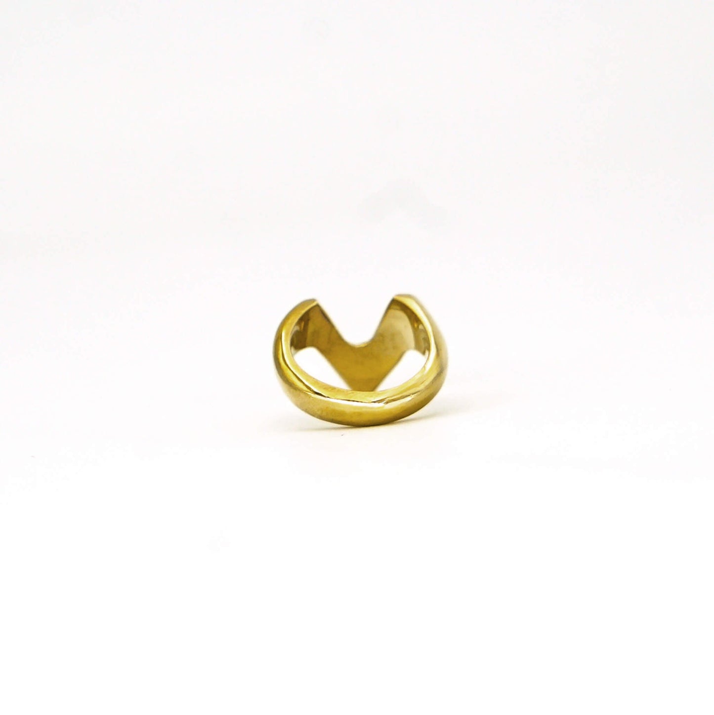 V-Shape Brass Ring for Men & Women | Nyeupe