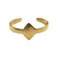 Nyota Triangular Central Motif Cuff Bracelet