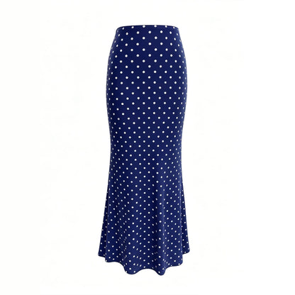 Summer Women Clothing Sexy Dot Mesh Skirt Slim Fit Sheath Skirt