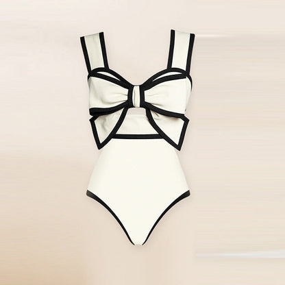 Sexy Swimsuit Women Conservative Cover Belly Lace up Swimsuit Spring Chiffon Beach Skirt Set Swimsuit