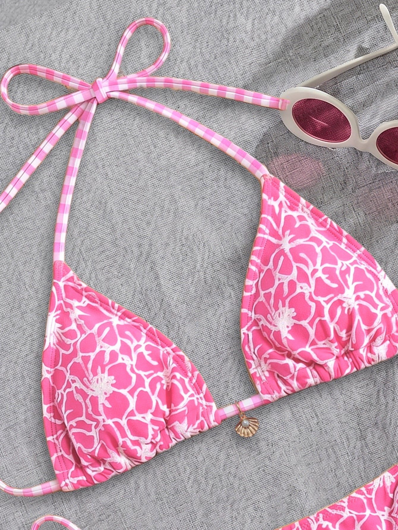 Bikini Three Point Halter Strap Sexy Split Bikini High Grade Sense Beach Swimsuit
