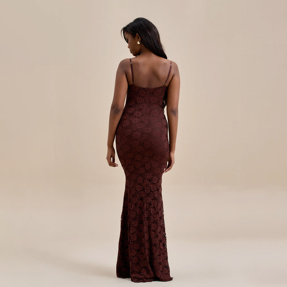 Summer Arrival Sexy Sheath Dress Sexy Backless Lace Strap Dress for Women
