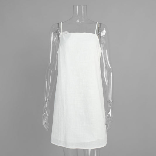 Strap Dress Summer Office Casual Lazy Strap Short Dress