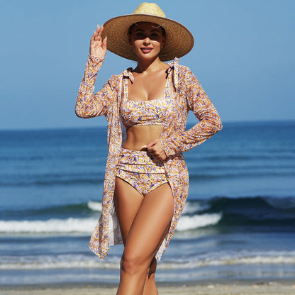 Sexy Beach Women Swimsuit Bikini Three Piece Women Swimsuit