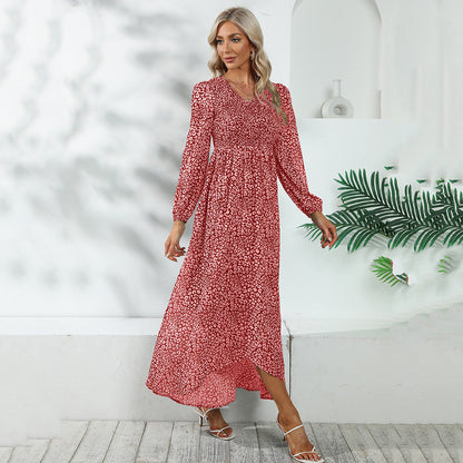 Spring Summer Sun Protection A line High Waist Vacation Maxi Dress for Women