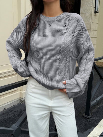 Casual Simple Wool Long Sleeve Sweaters Women Clothing Autumn Winter
