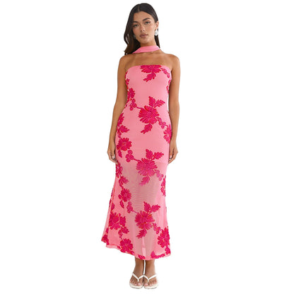 Women Wear Summer Elegant Sexy Slim Fit Backless Dress