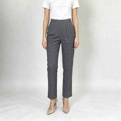 Pants Elegant All Matching Elastic Waistband Stretch Pocket Work Pant Women Office Casual Pants