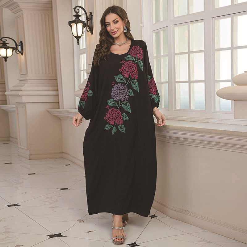 Embroidery Holiday Dress Women Beach Sun Protection Clothing Loose Robe Beach Cover Up