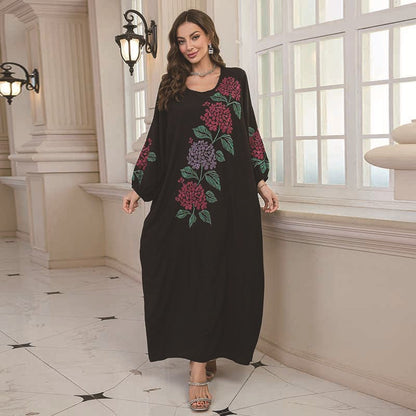 Embroidery Holiday Dress Women Beach Sun Protection Clothing Loose Robe Beach Cover Up