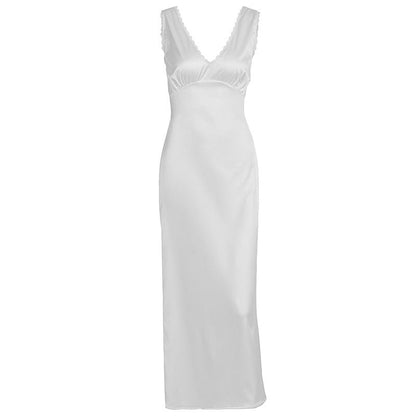 Women Clothing Summer French Entry Lux High Sense Graceful Fashionable Sleeveless Slim Dress