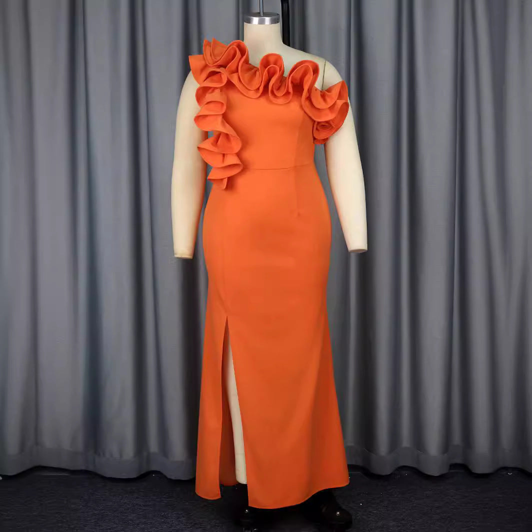 Spring Summer Sleeveless Off Shoulder Dress Elegant Cocktail Party Light Dress Party Dress