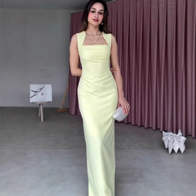 Summer High Waist Sling Slim Fit Spring Summer Sexy Fishtail Dress