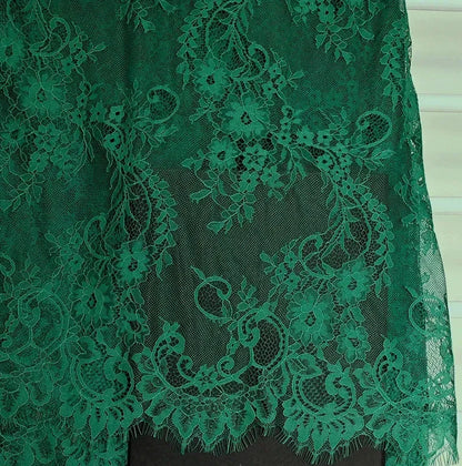 3Meters/lot Off White French Chantilly Lace Fabric , Eyelash Embroidery Lace Craft Bridal Veil Lace Accessory 150cm Width