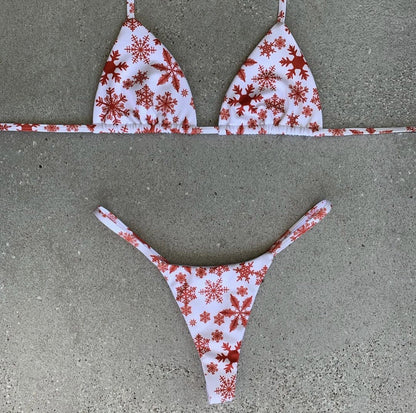 Bikini Printed Swimsuit Women Sexy Bundle Swimming Pool Swimsuit two piece set
