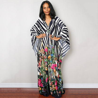 Beach Dress Loose Seaside Vacation Sun Protection Robe Beach Cover Up Swimsuit Outwear Women