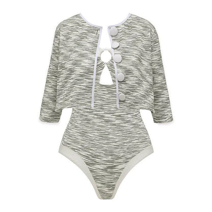Bikini Pink Sweet Chanel High Waist Split Swimsuit Women
