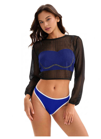 Arrival Bikini Swimsuit Women Sexy Three Piece Sets Long Sleeved Blouse