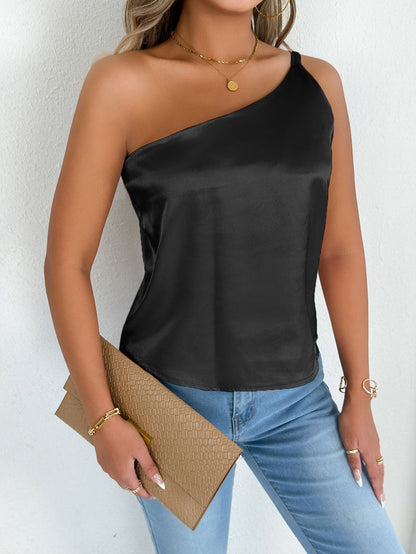 Women Clothing Summer Satin Vest Camisole Satin Top Women Summer