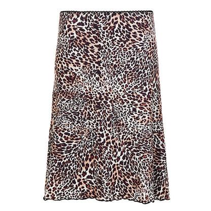 Sexy Casual Leopard Print Lace Stitching Skirt Street Sexy Hip Skirt