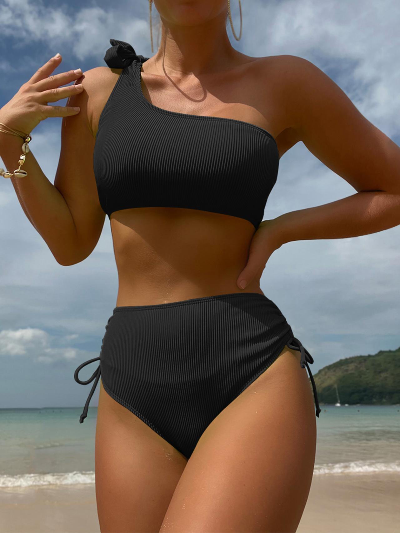 Bikini Swimsuit Sexy Bikini with Chest Pad Women Fission Swimsuit Bikini