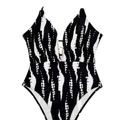 Swimsuit Women Sexy Backless Swimsuit Spring V Neck Lace up Swimsuit