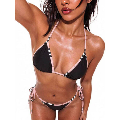Color Matching Split Swimsuit Women Three Point Sexy Bikini Beach Swimsuit Bikini