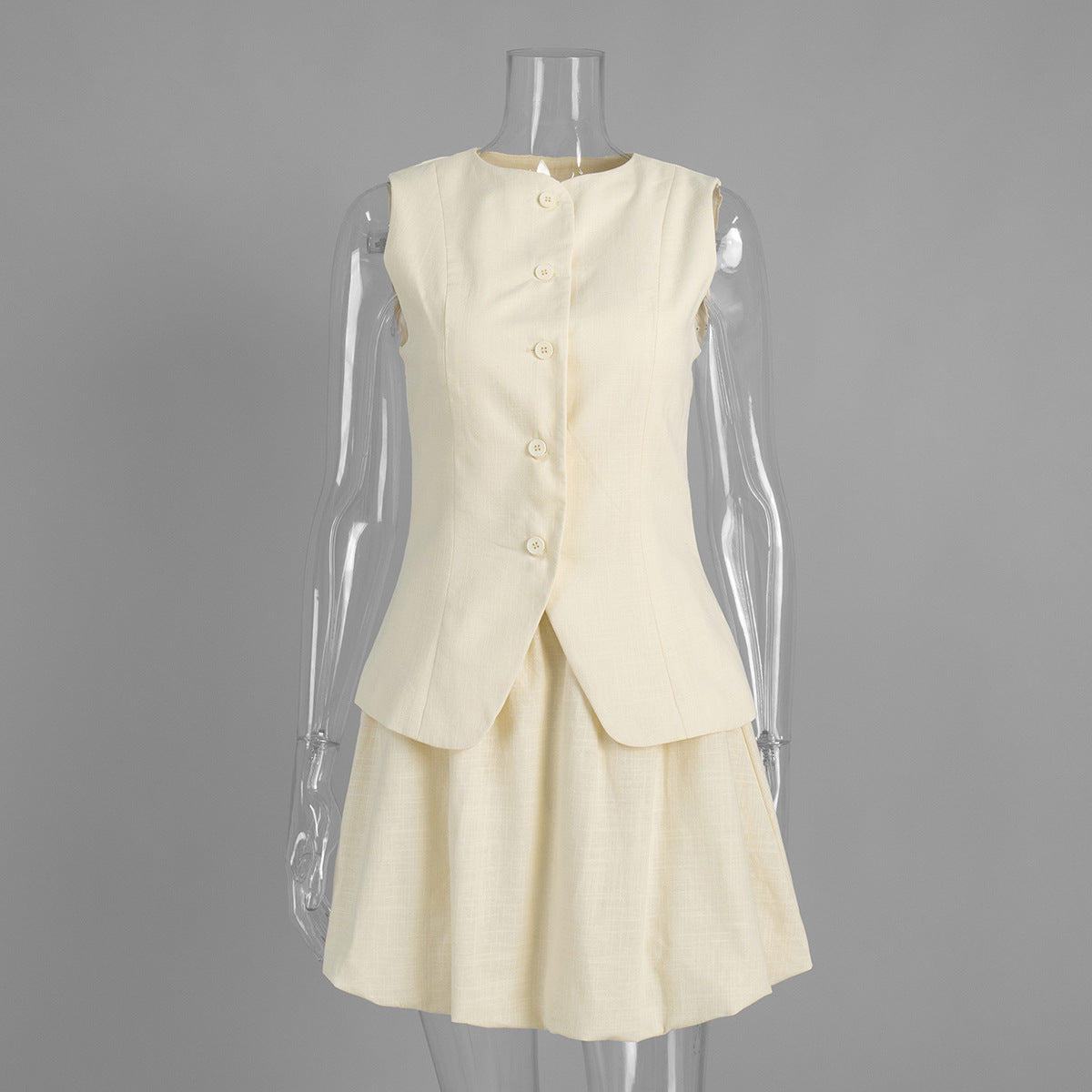 Vest Skirt Summer Sweet Vest Bud Skirt Two Piece Sets