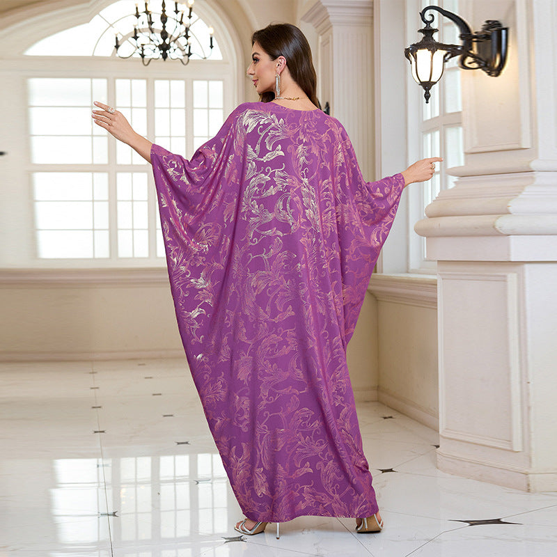 Rayon Bronzing Beach Sun Protection Maxi Dress Women Loose Robe Coat Beach Cover Up