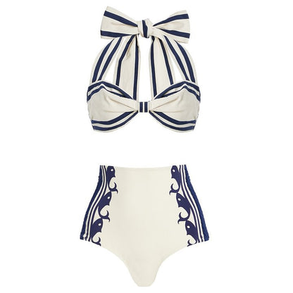 Bow Bandage High Grade One Piece Swimsuit Women
