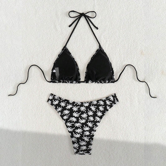 Bikini Printed Split Swimsuit Women Beach Spring Swimsuit Bikini