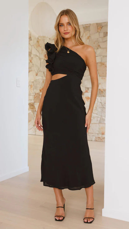 Women Summer Shoulder Slim Fit Dress